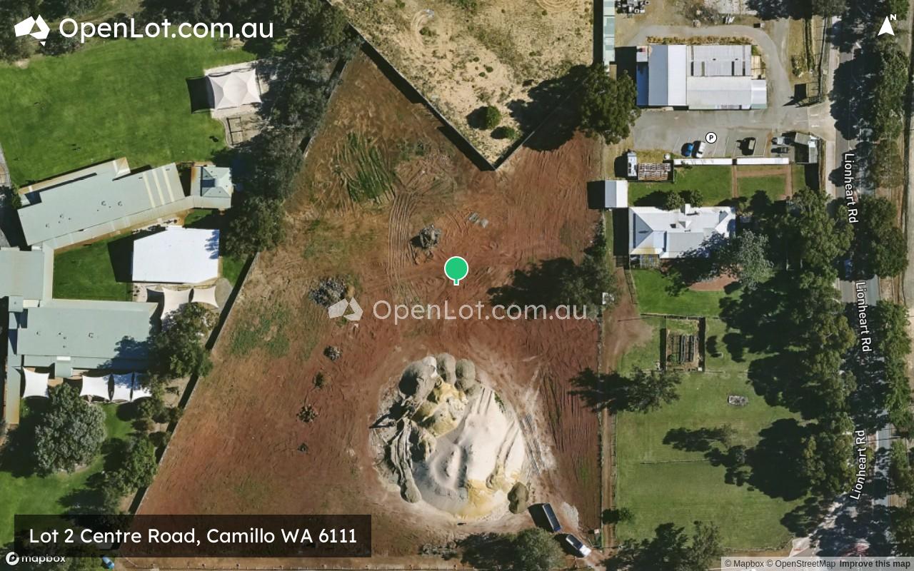Satellite image for Lot 2 Centre Road, Camillo WA 6111