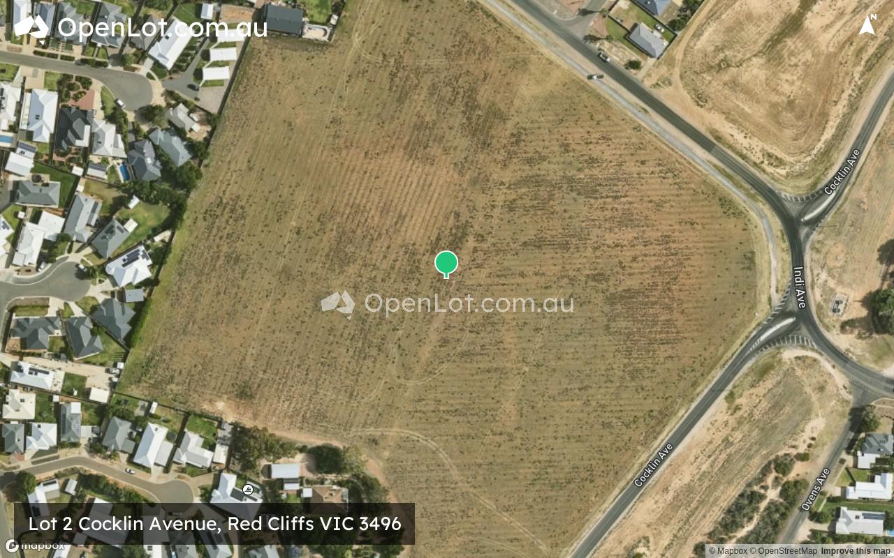 Satellite image for Lot 2 Cocklin Avenue, Red Cliffs VIC 3496