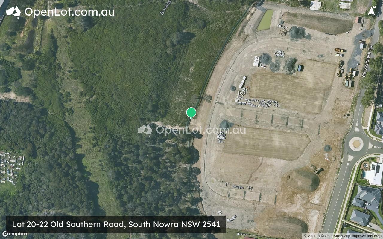 Satellite image for Lot 20-22 Old Southern Road, South Nowra NSW 2541
