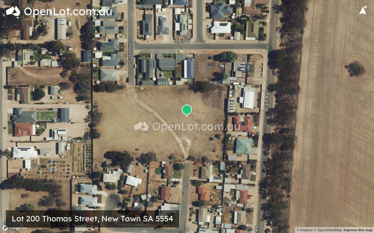 Satellite image for Lot 200 Thomas Street, New Town SA 5554
