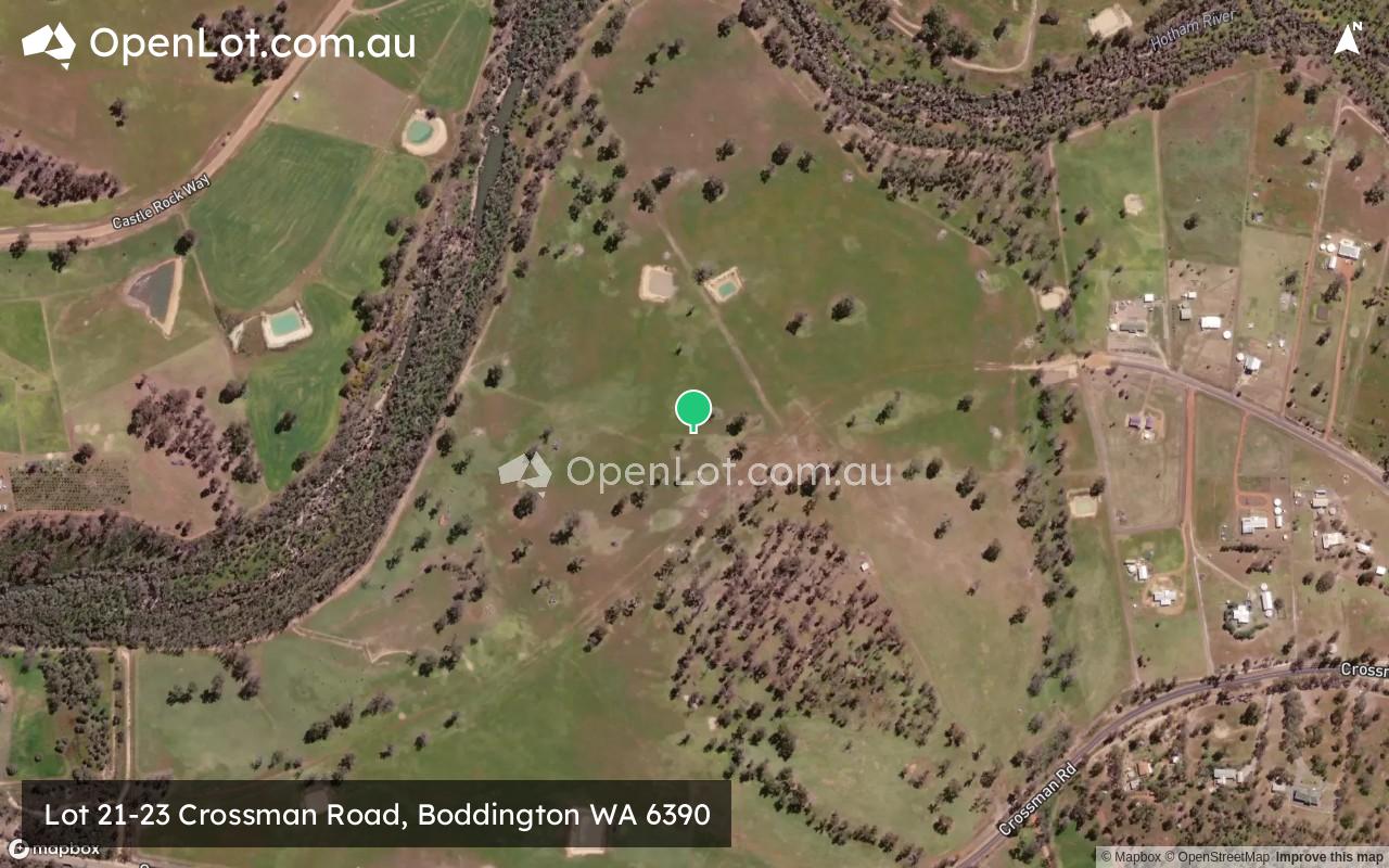 Satellite image for Lot 21-23 Crossman Road, Boddington WA 6390