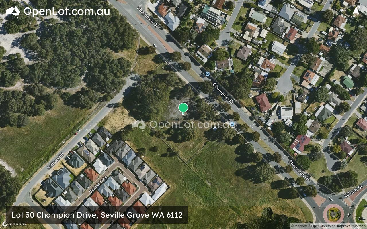 Satellite image for Lot 30 Champion Drive, Seville Grove WA 6112