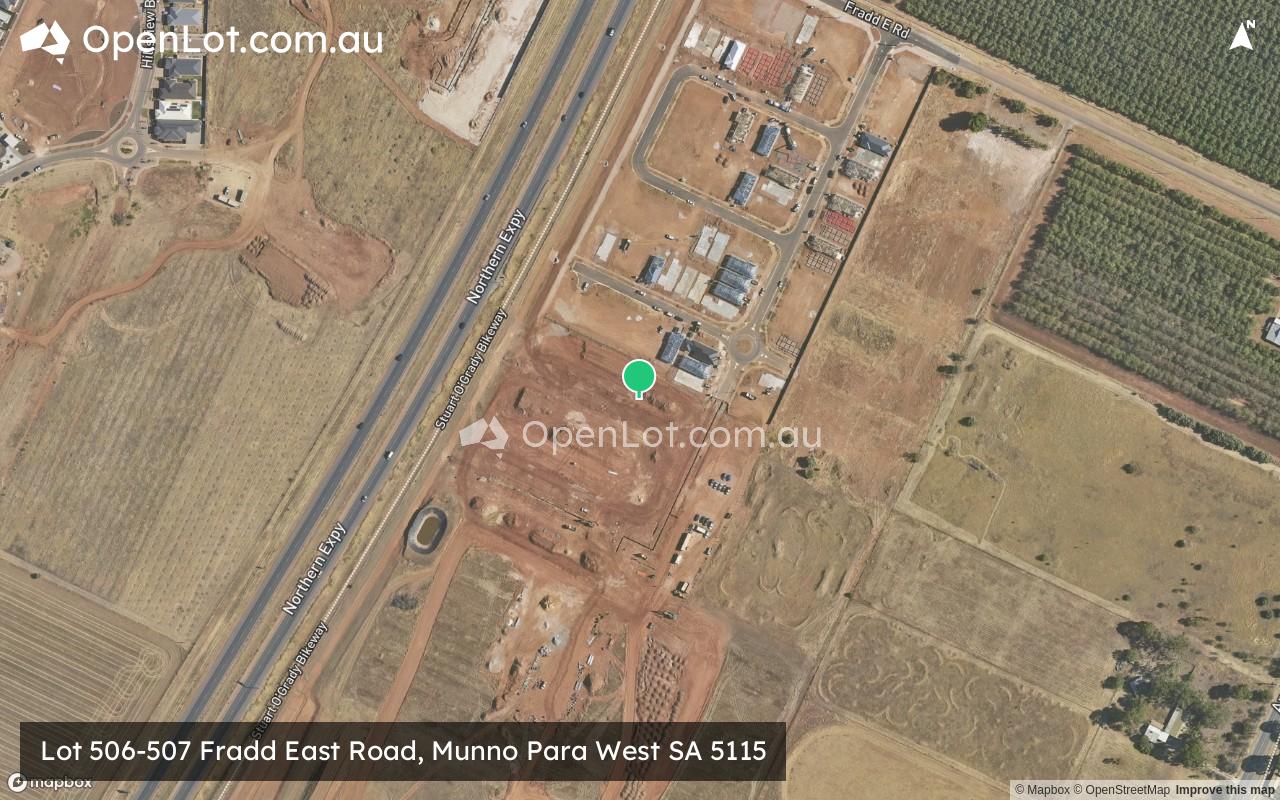 Satellite image for Lot 506-507 Fradd East Road, Munno Para West SA 5115