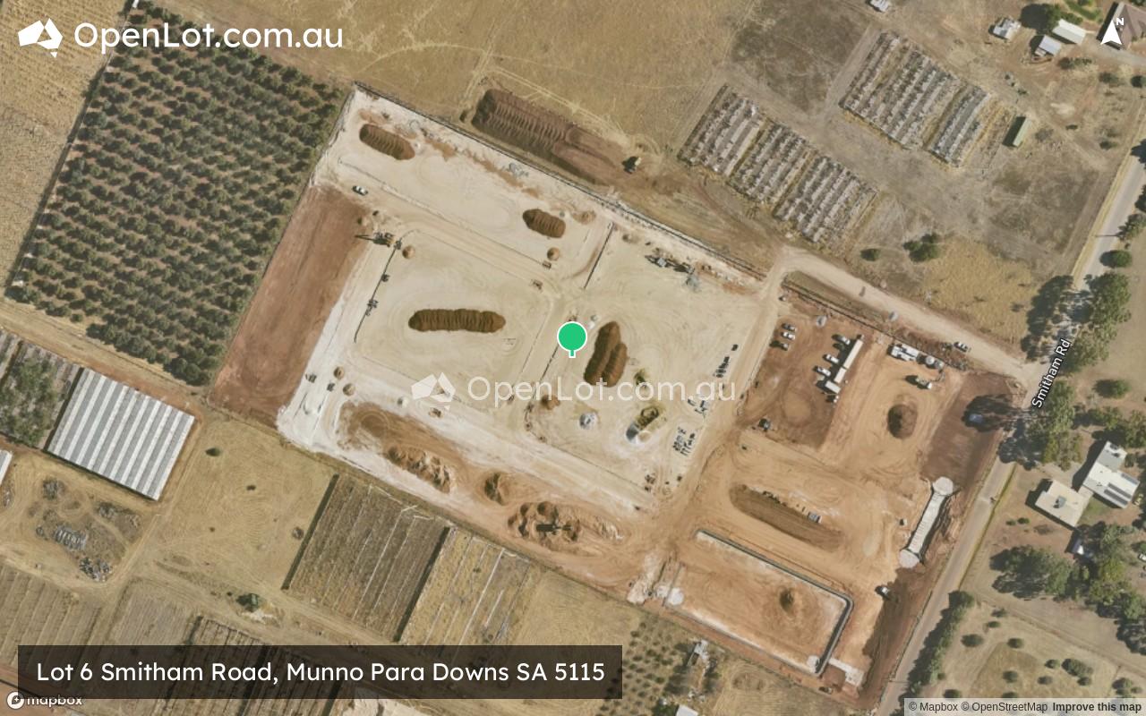 Satellite image for Lot 6 Smitham Road, Munno Para Downs SA 5115