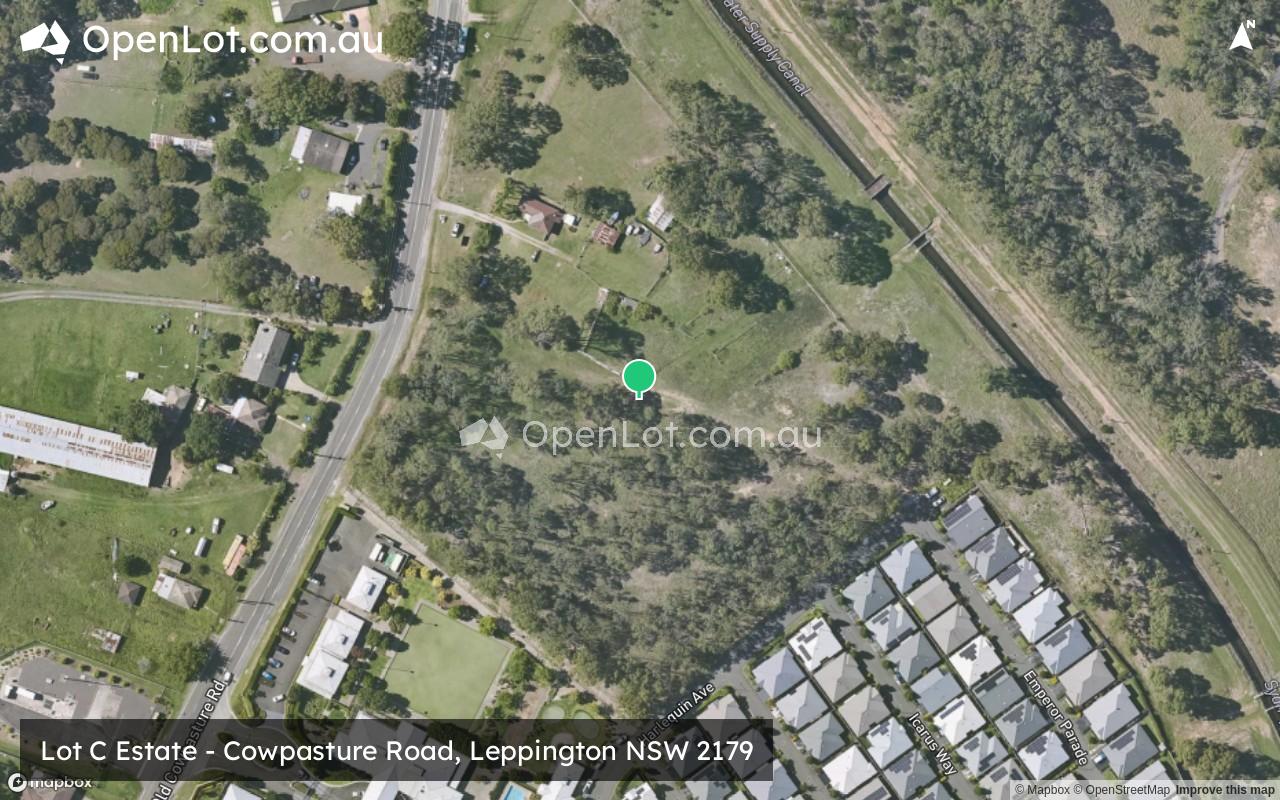 Satellite image for Lot C Estate - Cowpasture Road, Leppington NSW 2179