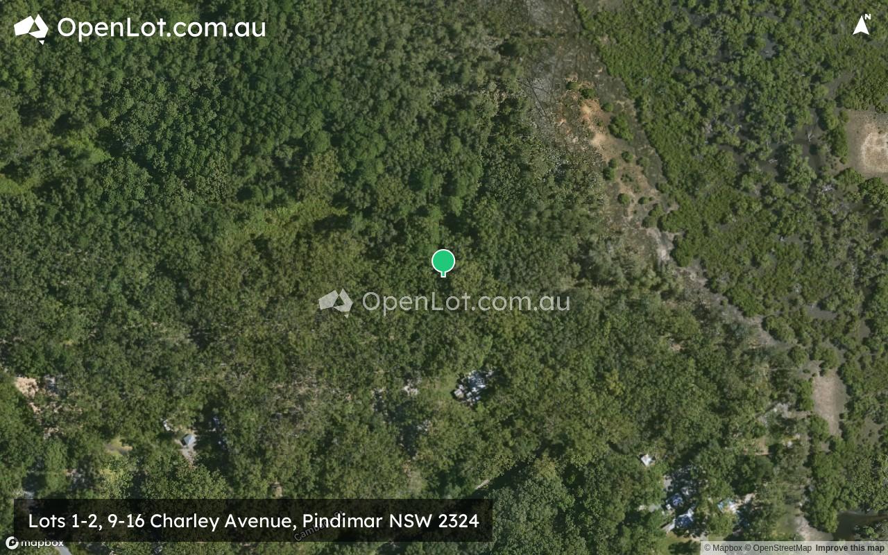 Satellite image for Lots 1-2, 9-16 Charley Avenue, Pindimar NSW 2324