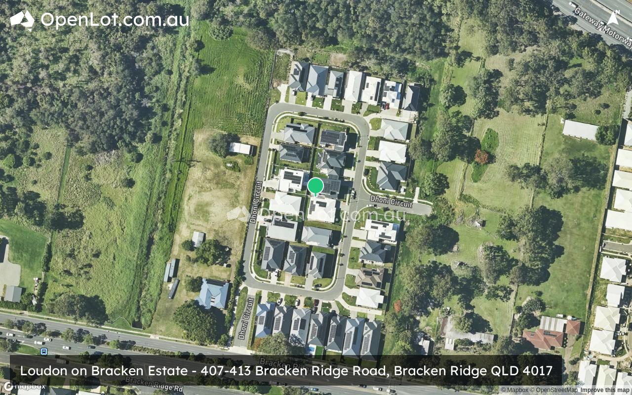 Satellite image for Loudon on Bracken Estate - 407-413 Bracken Ridge Road, Bracken Ridge QLD 4017