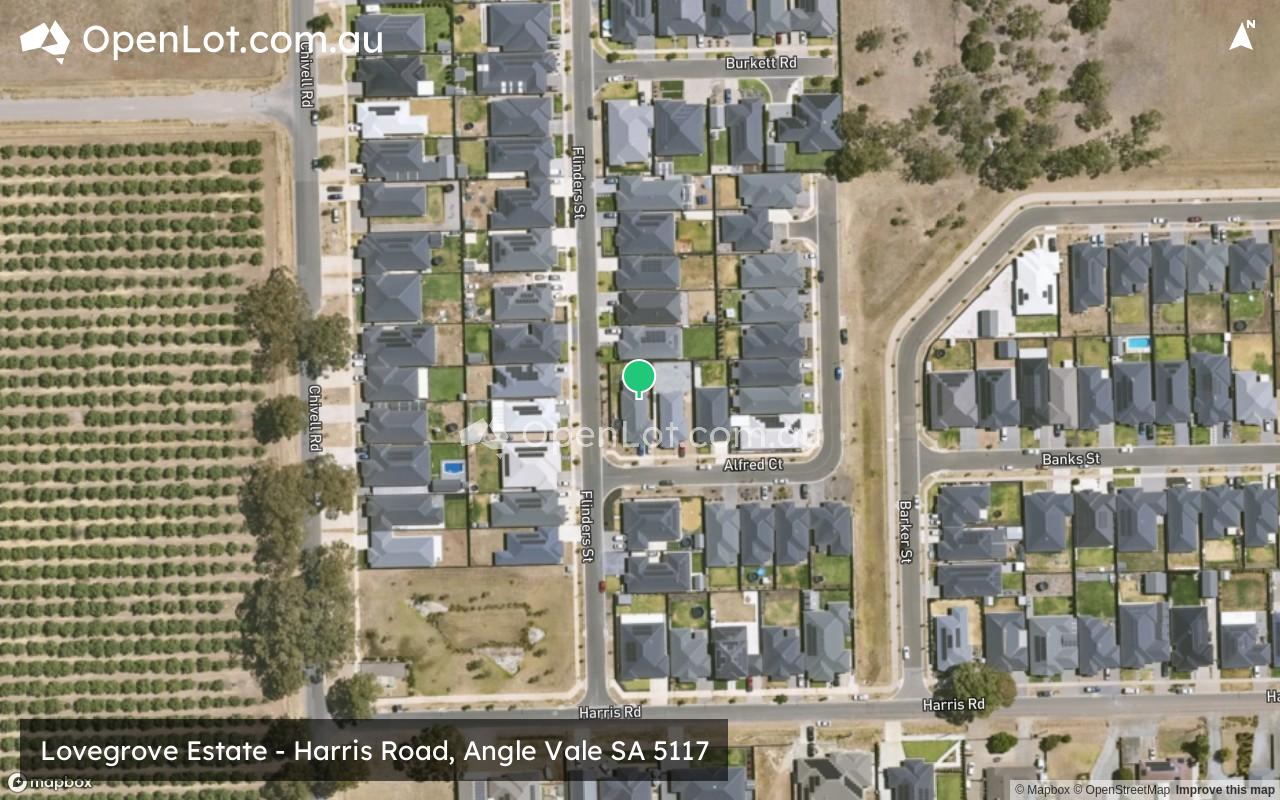 Satellite image for Lovegrove Estate - Harris Road, Angle Vale SA 5117