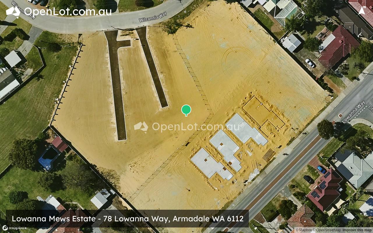 Satellite image for Lowanna Mews Estate - 78 Lowanna Way, Armadale WA 6112