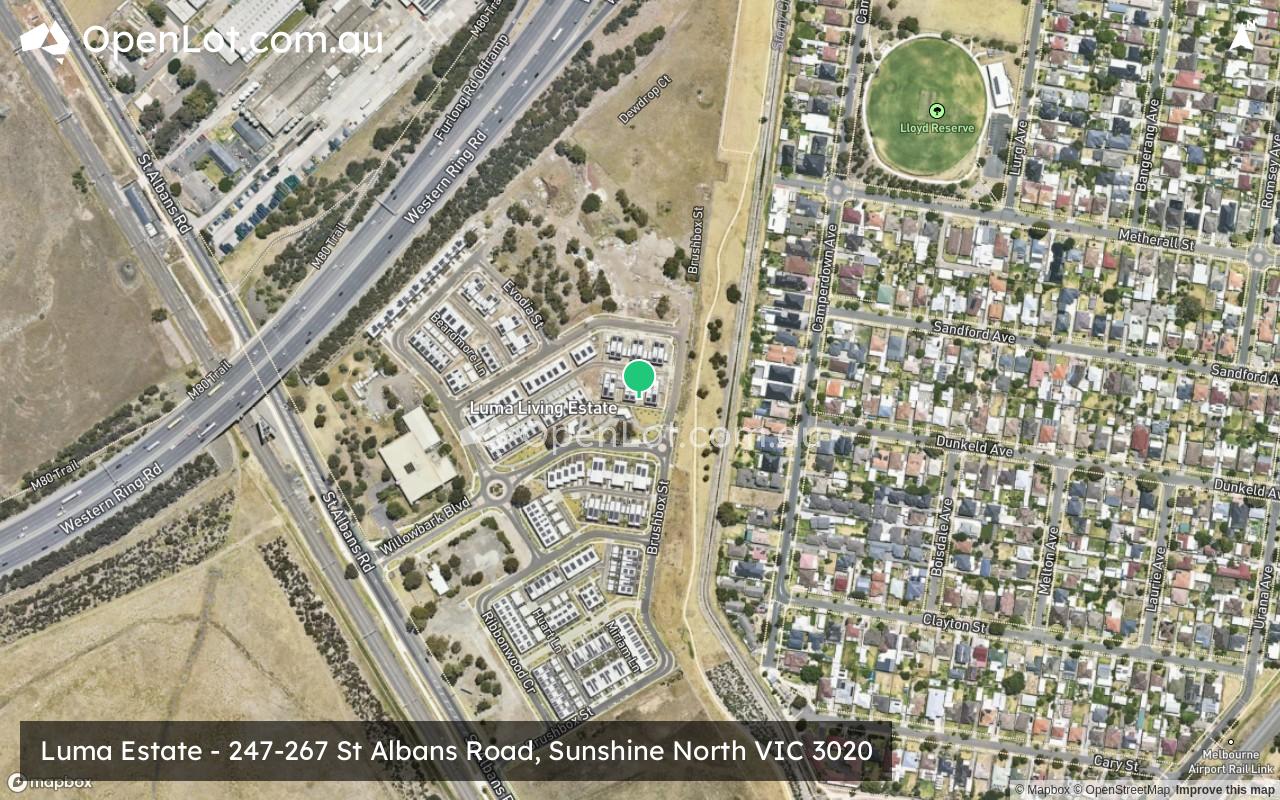 Satellite image for Luma Estate - 247-267 St Albans Road, Sunshine North VIC 3020