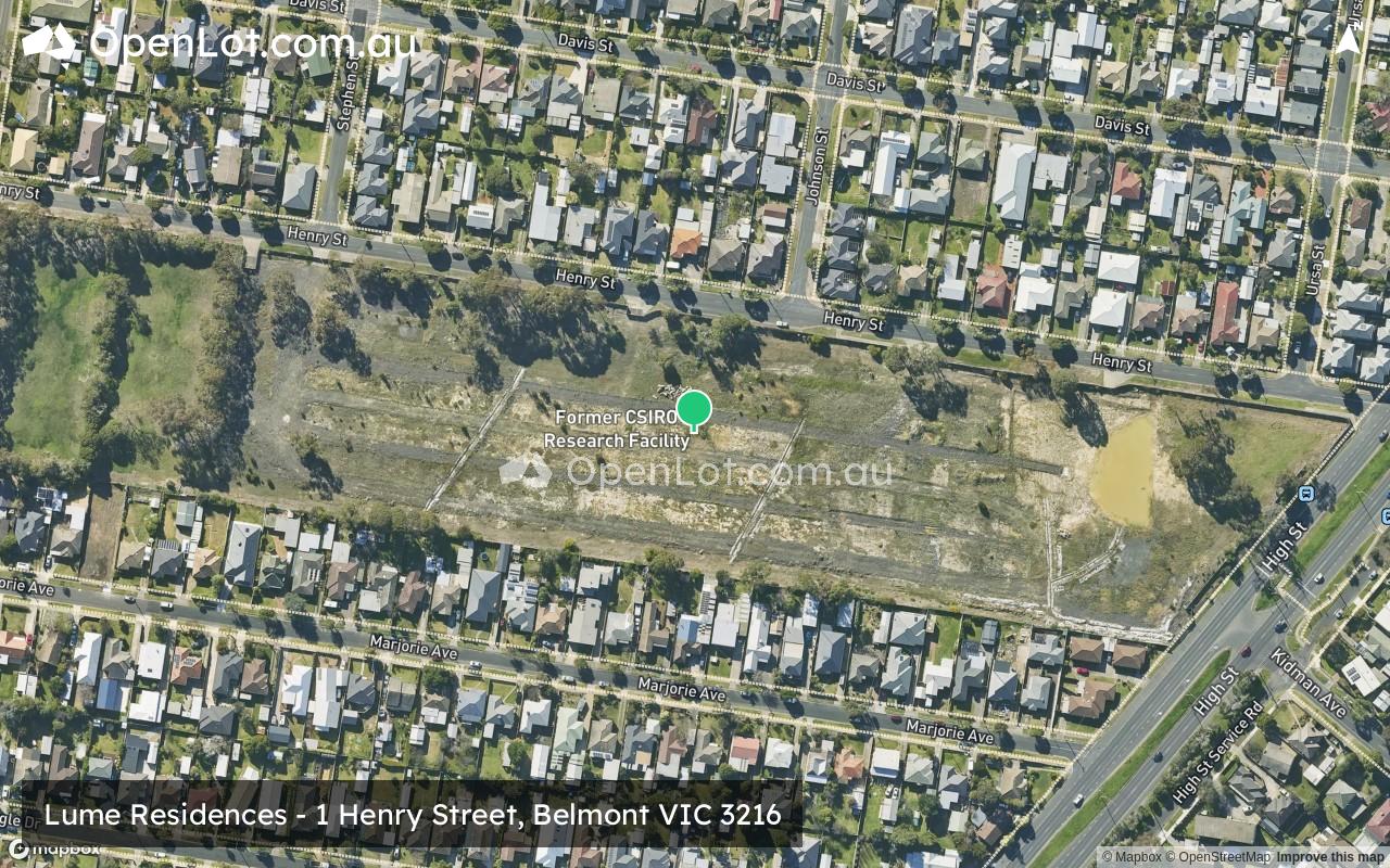 Satellite image for Lume Residences - 1 Henry Street, Belmont VIC 3216