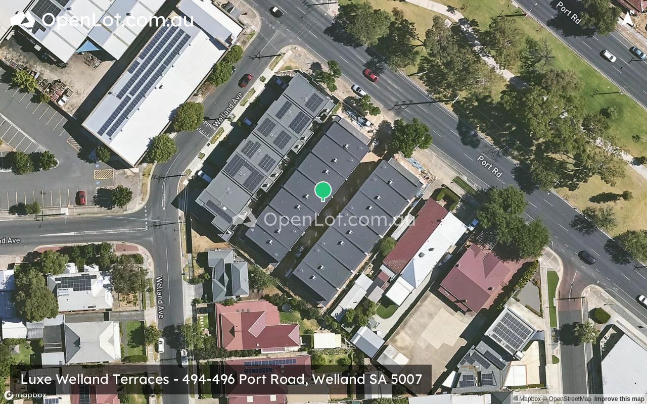 Satellite image for Luxe Welland Terraces - 494-496 Port Road, Welland SA 5007