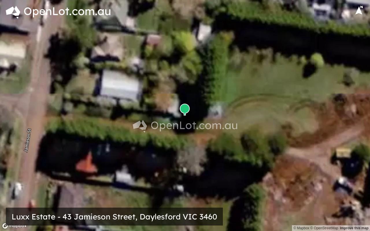 Satellite image for Luxx Estate - 43 Jamieson Street, Daylesford VIC 3460