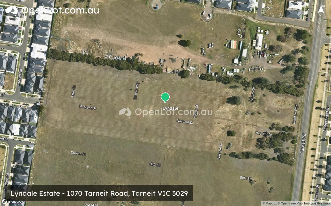 Satellite image for Lyndale Estate - 1070 Tarneit Road, Tarneit VIC 3029