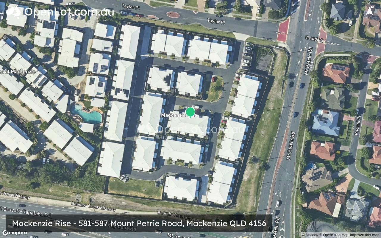 Satellite image for Mackenzie Rise - 581-587 Mount Petrie Road, Mackenzie QLD 4156
