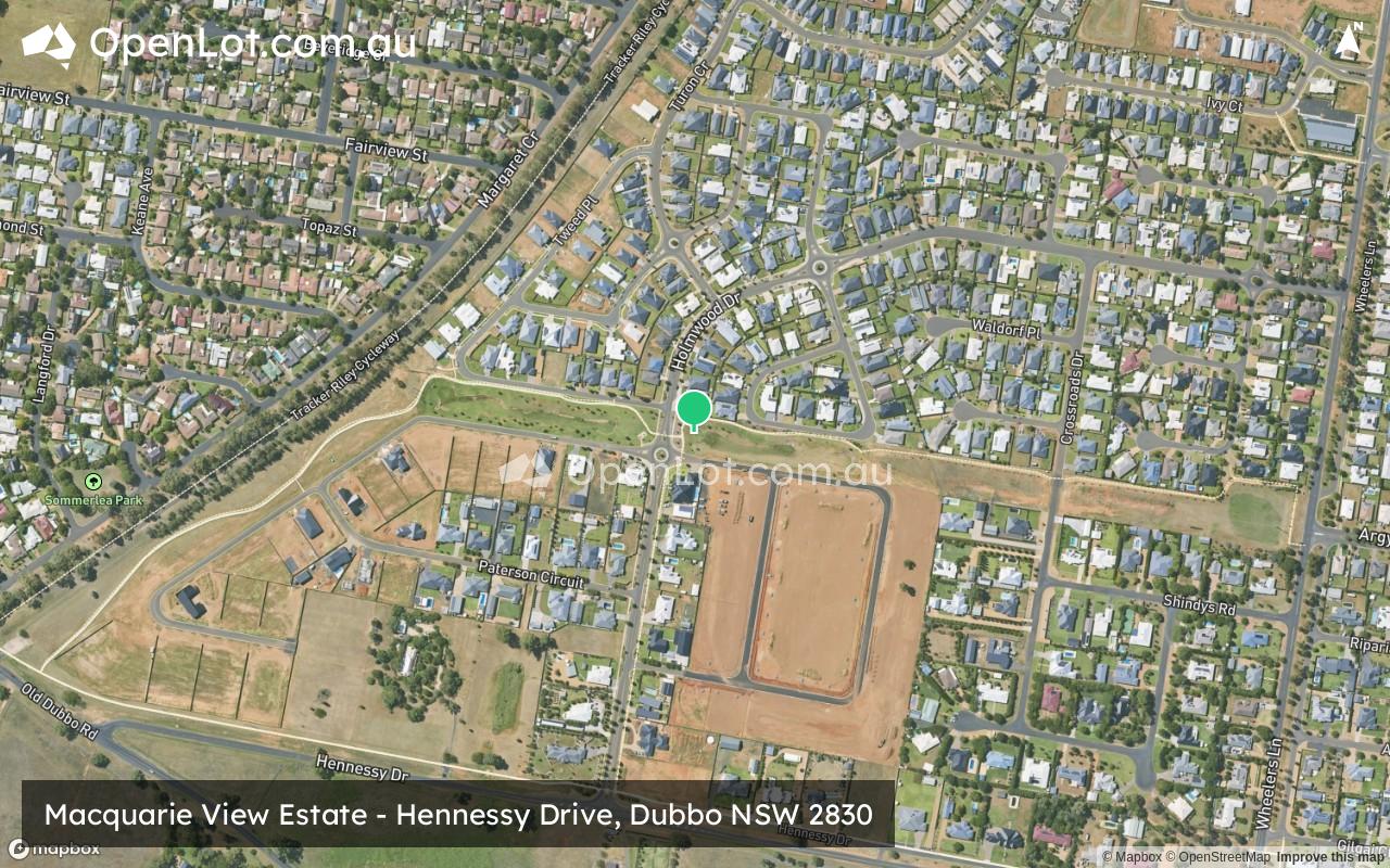 Satellite image for Macquarie View Estate - Hennessy Drive, Dubbo NSW 2830