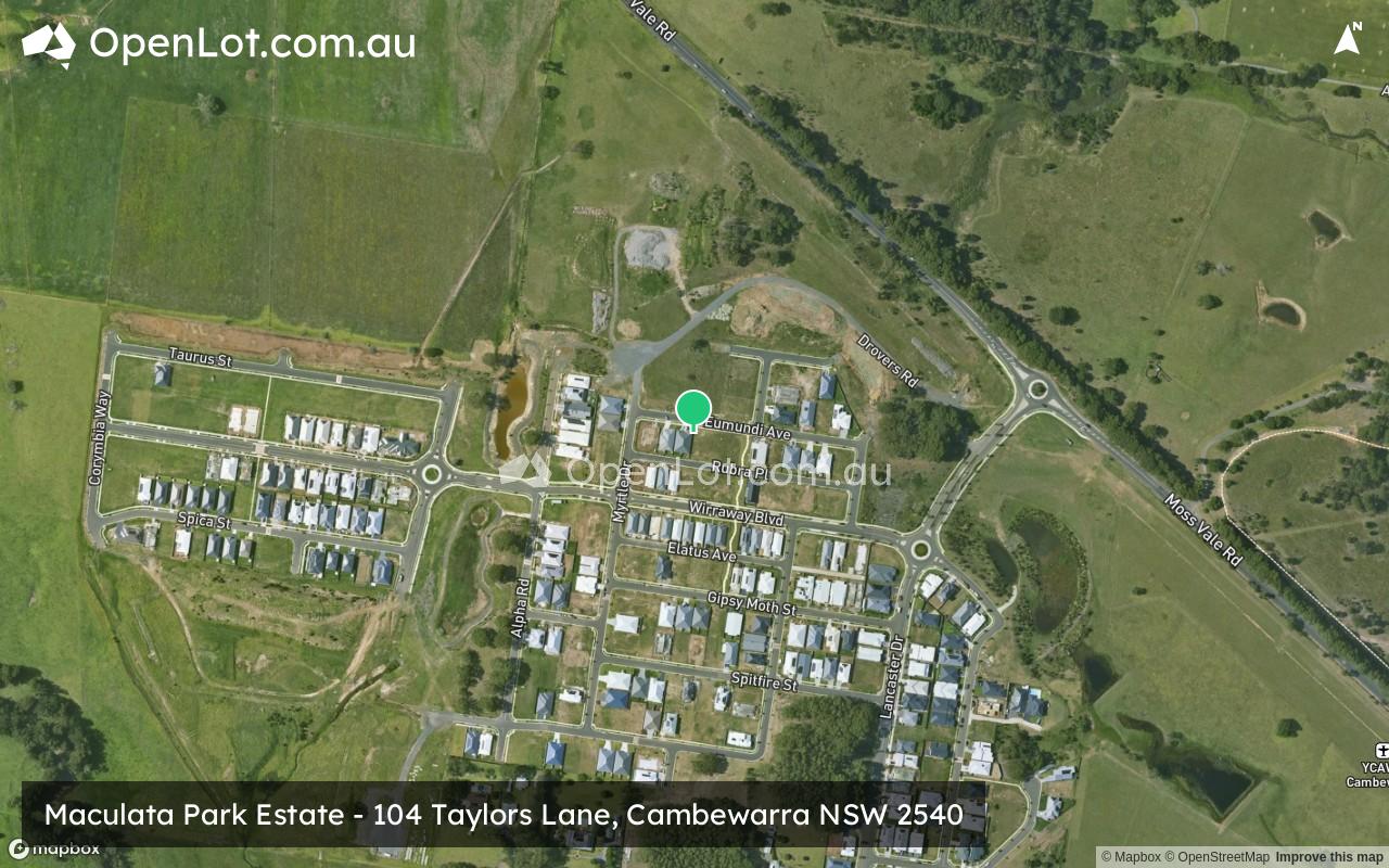 Satellite image for Maculata Park Estate - 104 Taylors Lane, Cambewarra NSW 2540