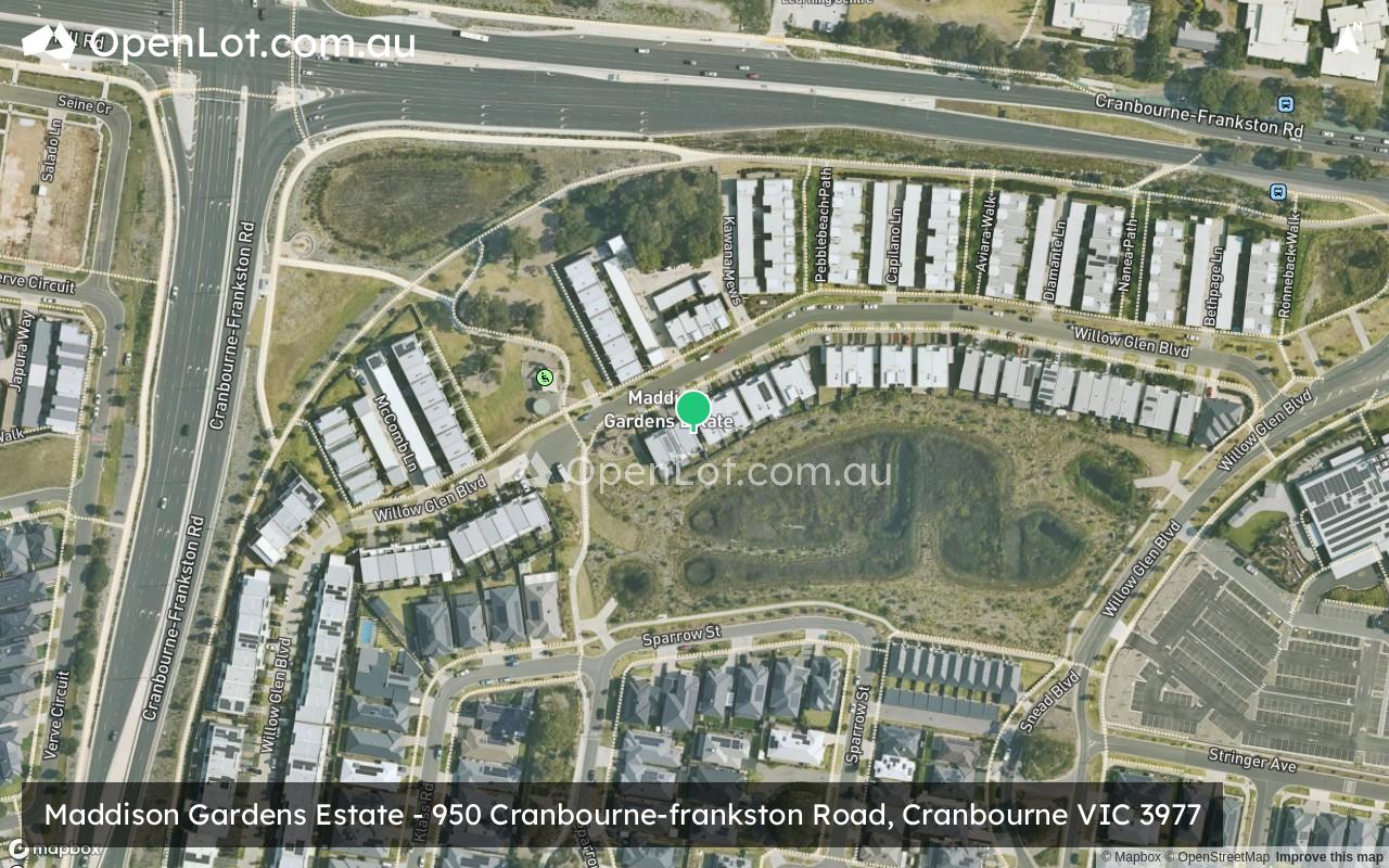 Satellite image for Maddison Gardens Estate - 950 Cranbourne-frankston Road, Cranbourne VIC 3977