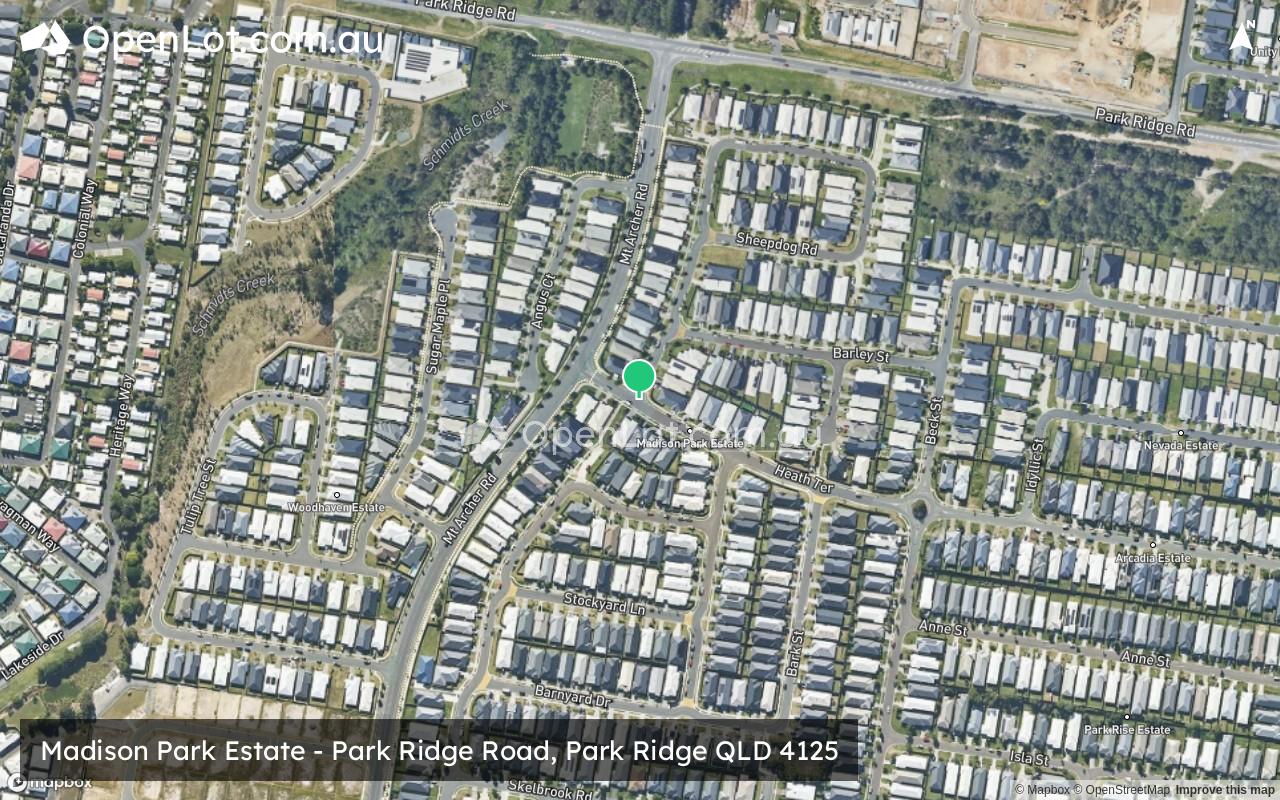 Satellite image for Madison Park Estate - Park Ridge Road, Park Ridge QLD 4125