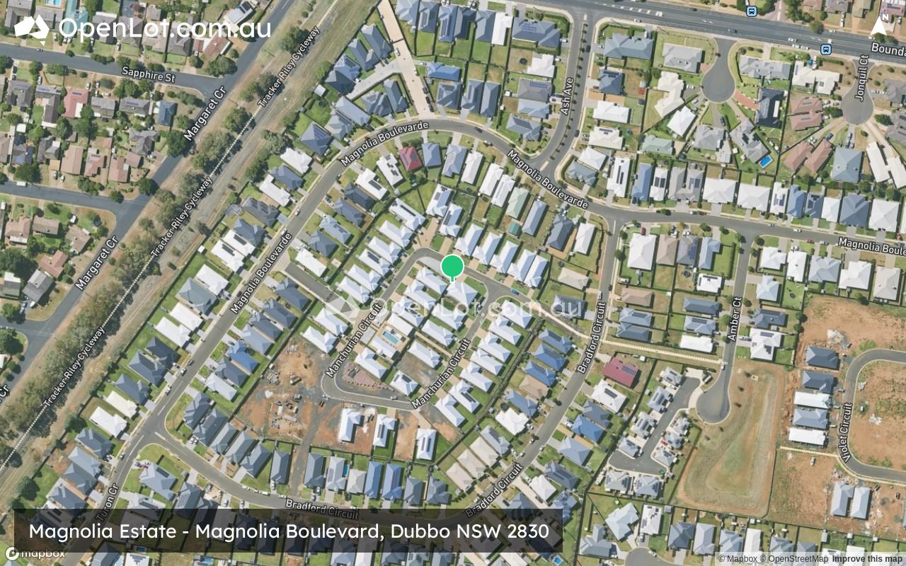 Satellite image for Magnolia Estate - Magnolia Boulevard, Dubbo NSW 2830