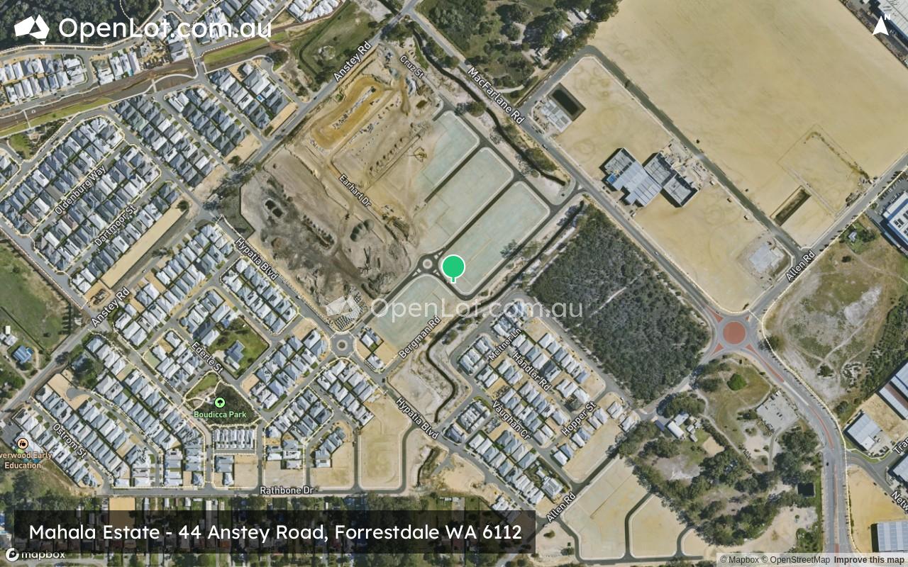 Satellite image for Mahala Estate - 44 Anstey Road, Forrestdale WA 6112
