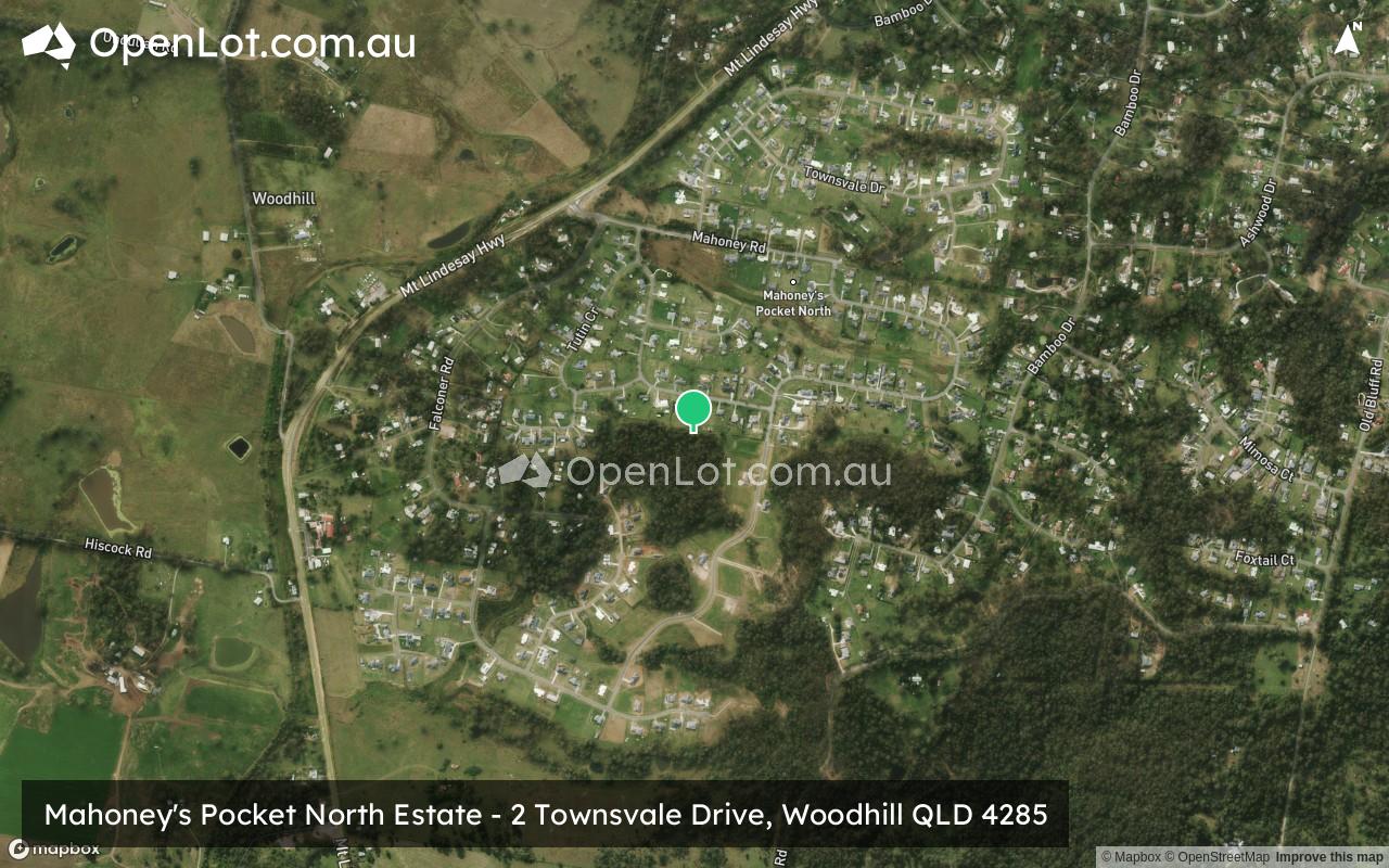 Satellite image for Mahoney's Pocket North Estate - 2 Townsvale Drive, Woodhill QLD 4285