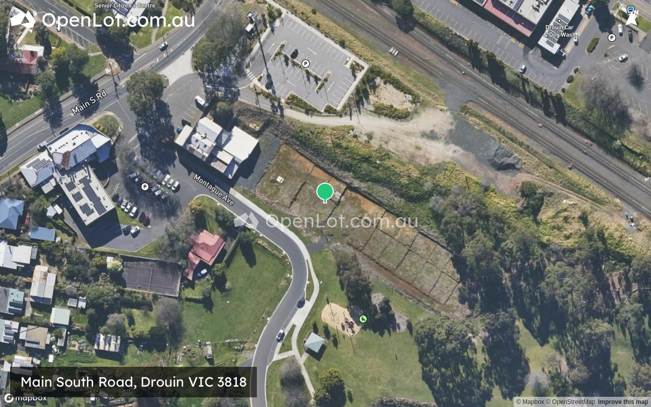 Satellite image for Main South Road, Drouin VIC 3818