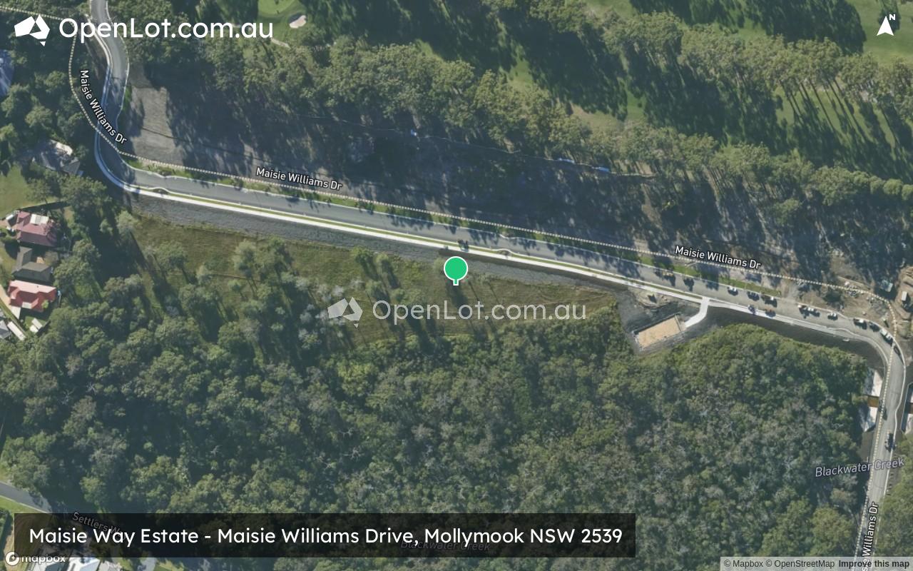 Satellite image for Maisie Way Estate - Maisie Williams Drive, Mollymook NSW 2539