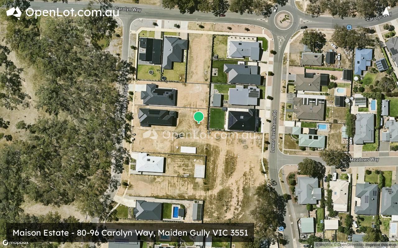 Satellite image for Maison Estate - 80-96 Carolyn Way, Maiden Gully VIC 3551