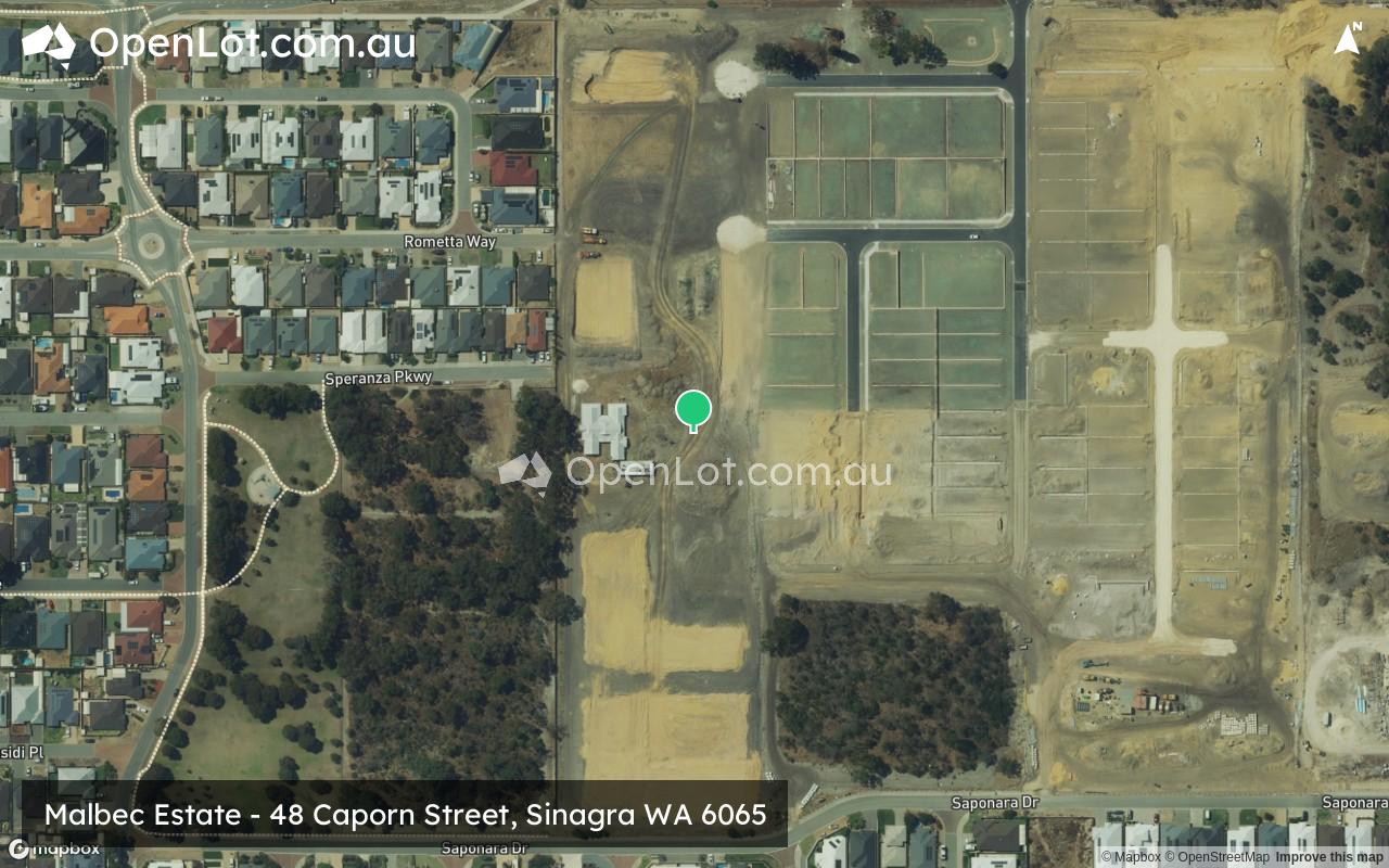 Satellite image for Malbec Estate - 48 Caporn Street, Sinagra WA 6065