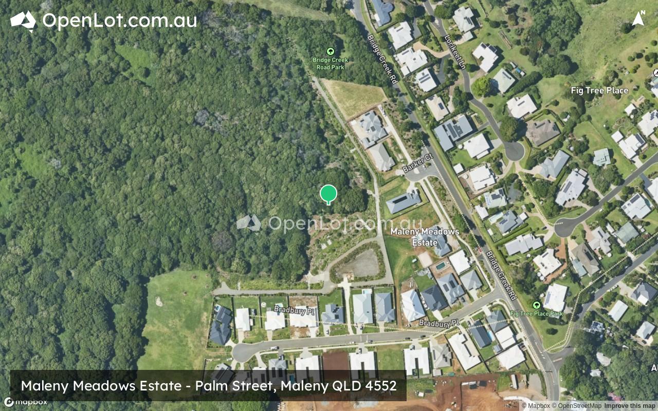 Satellite image for Maleny Meadows Estate - Palm Street, Maleny QLD 4552