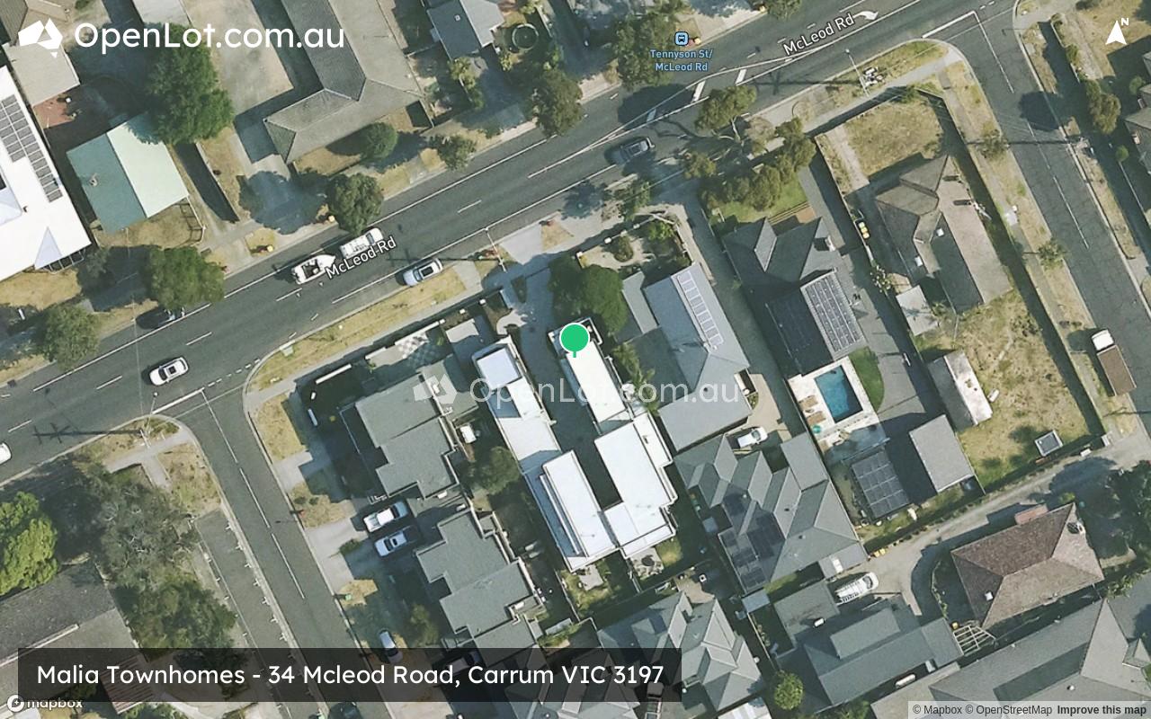 Satellite image for Malia Townhomes - 34 Mcleod Road, Carrum VIC 3197