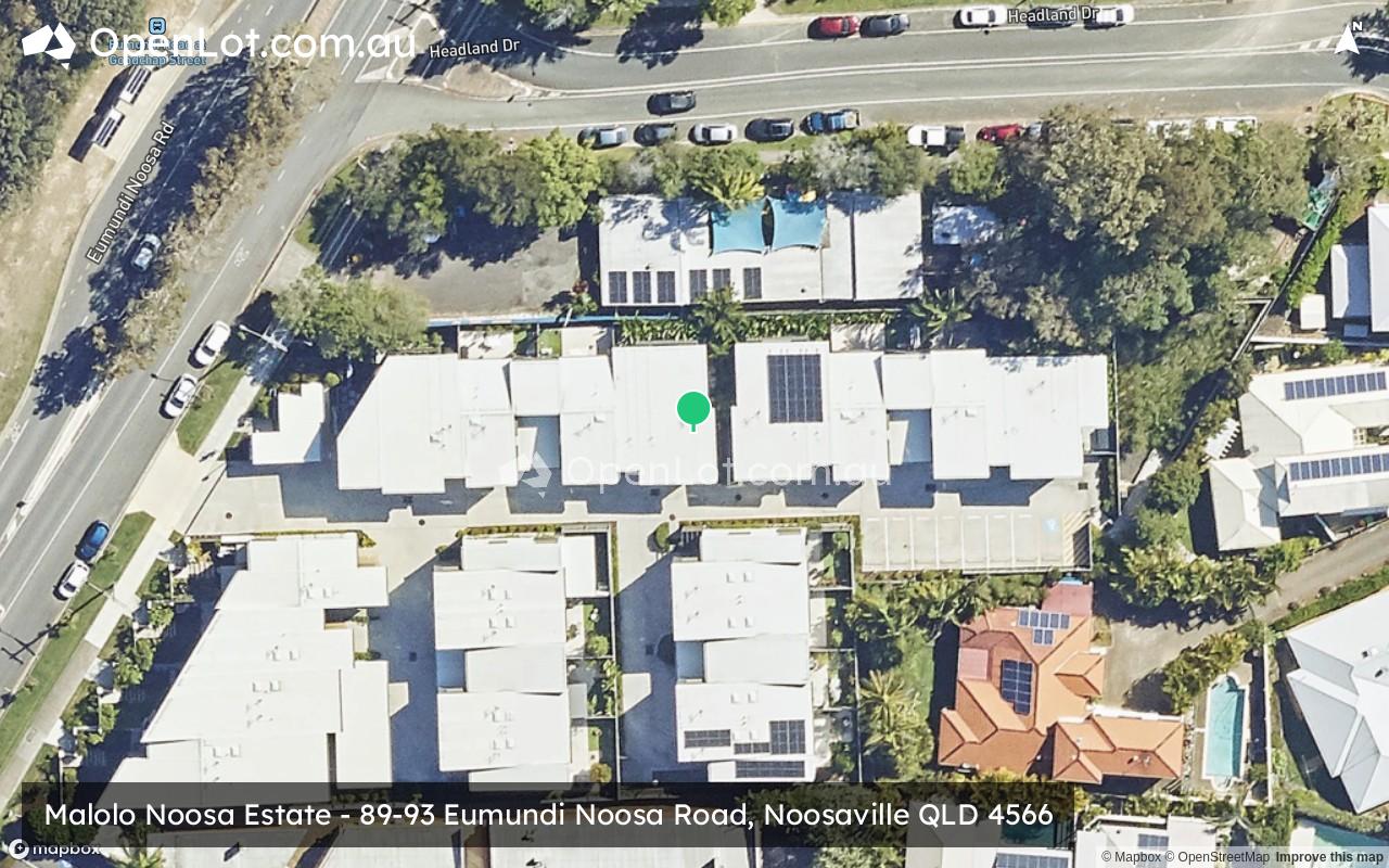 Satellite image for Malolo Noosa Estate - 89-93 Eumundi Noosa Road, Noosaville QLD 4566