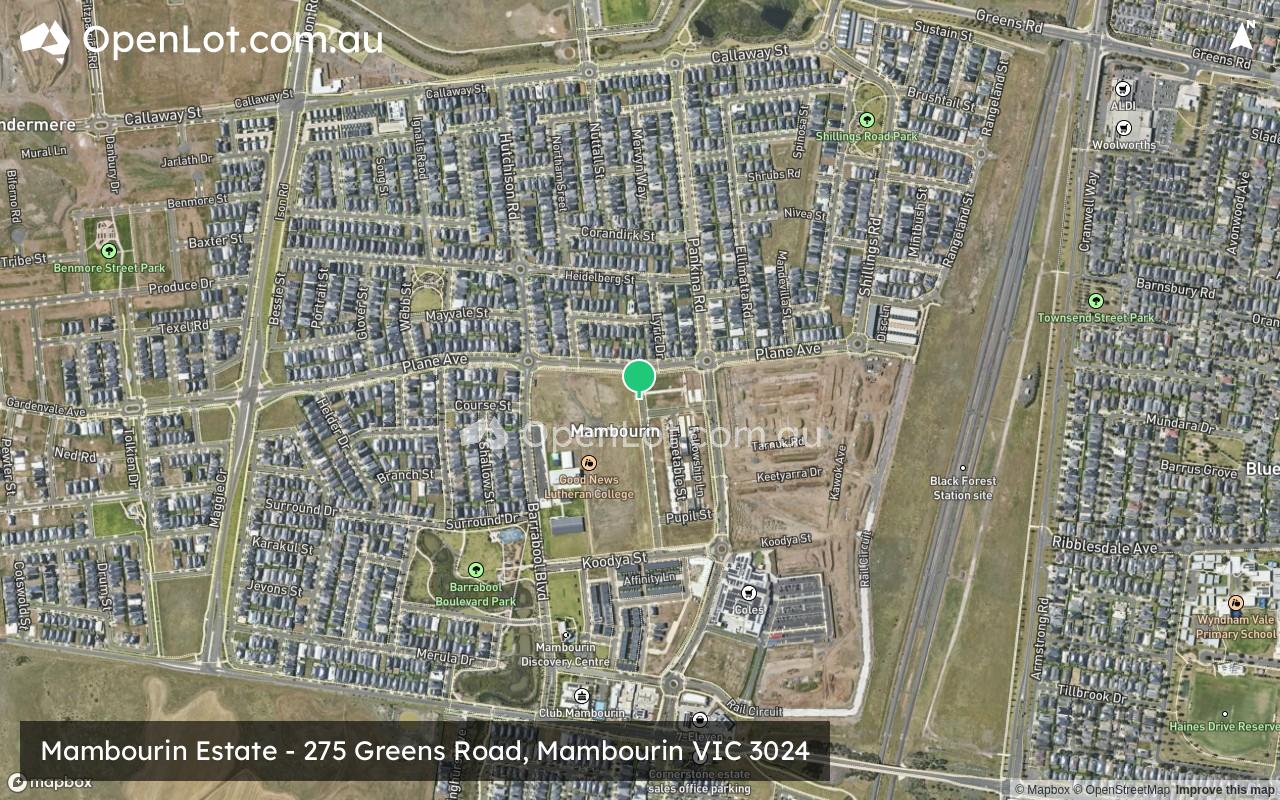 Satellite image for Mambourin Estate - 275 Greens Road, Mambourin VIC 3024