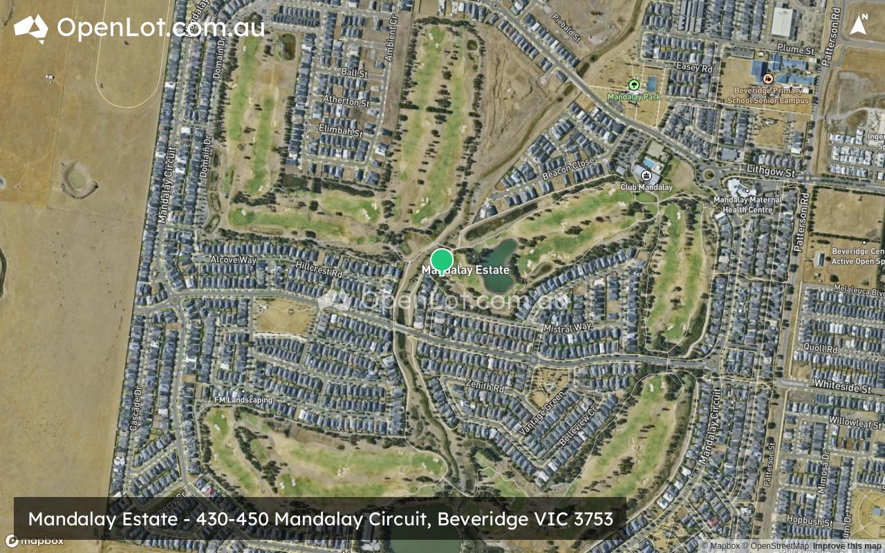 Satellite image for Mandalay Estate - 430-450 Mandalay Circuit, Beveridge VIC 3753
