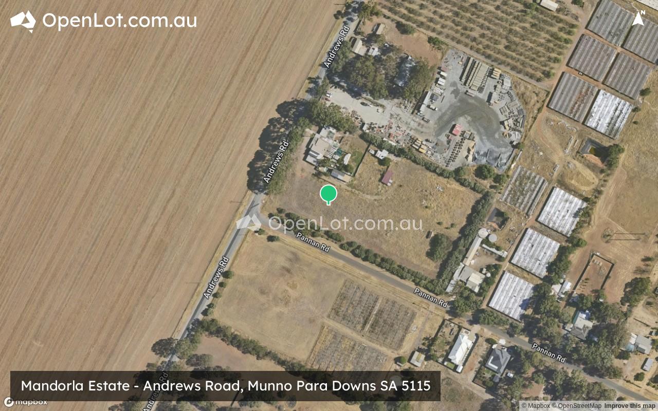 Satellite image for Mandorla Estate - Andrews Road, Munno Para Downs SA 5115