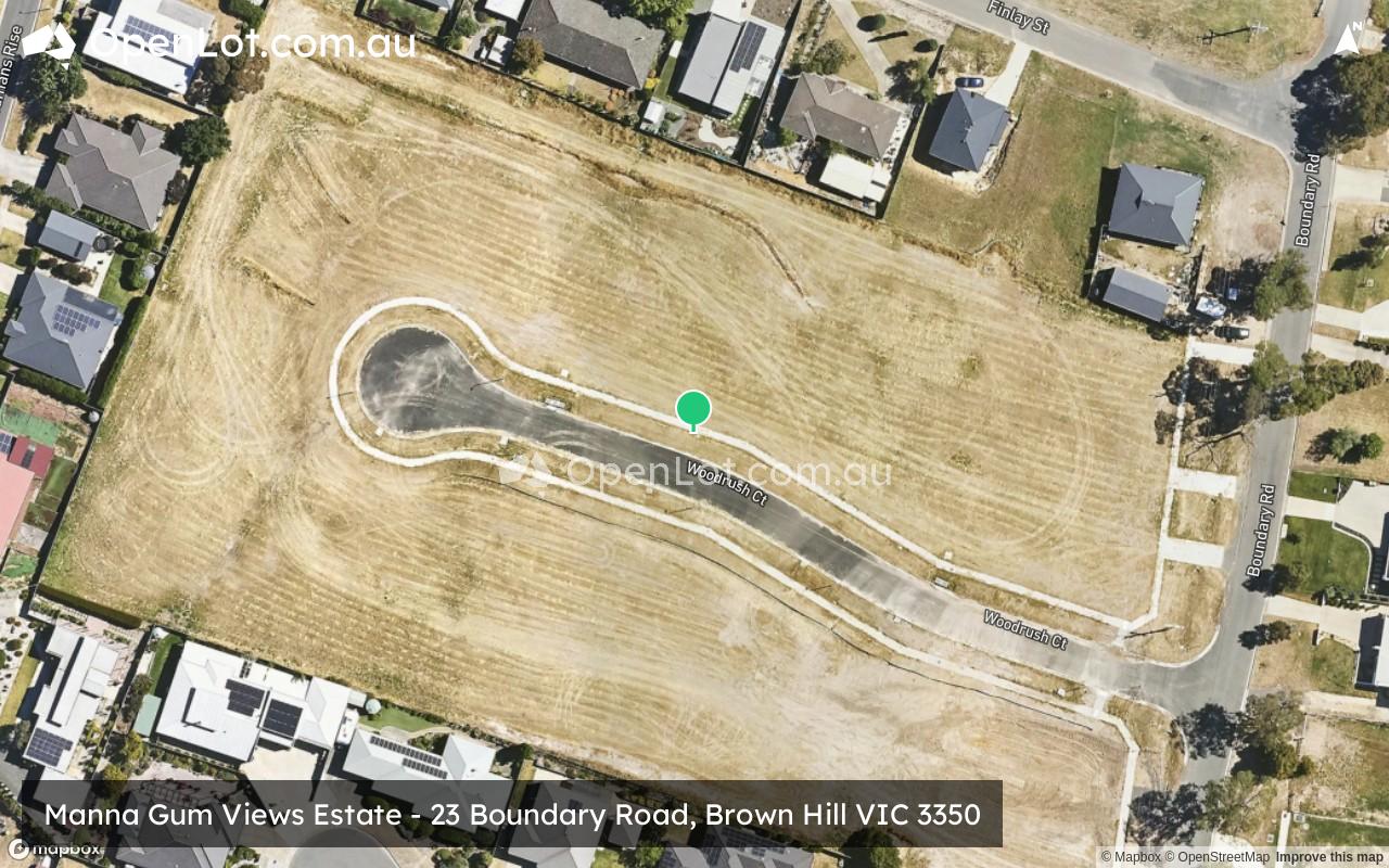 Satellite image for Manna Gum Views Estate - 23 Boundary Road, Brown Hill VIC 3350