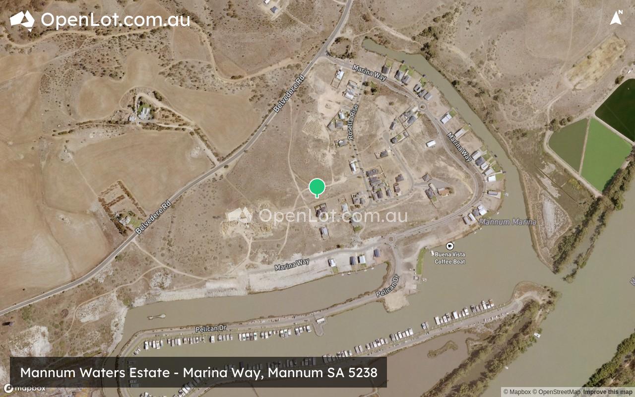 Satellite image for Mannum Waters Estate - Marina Way, Mannum SA 5238
