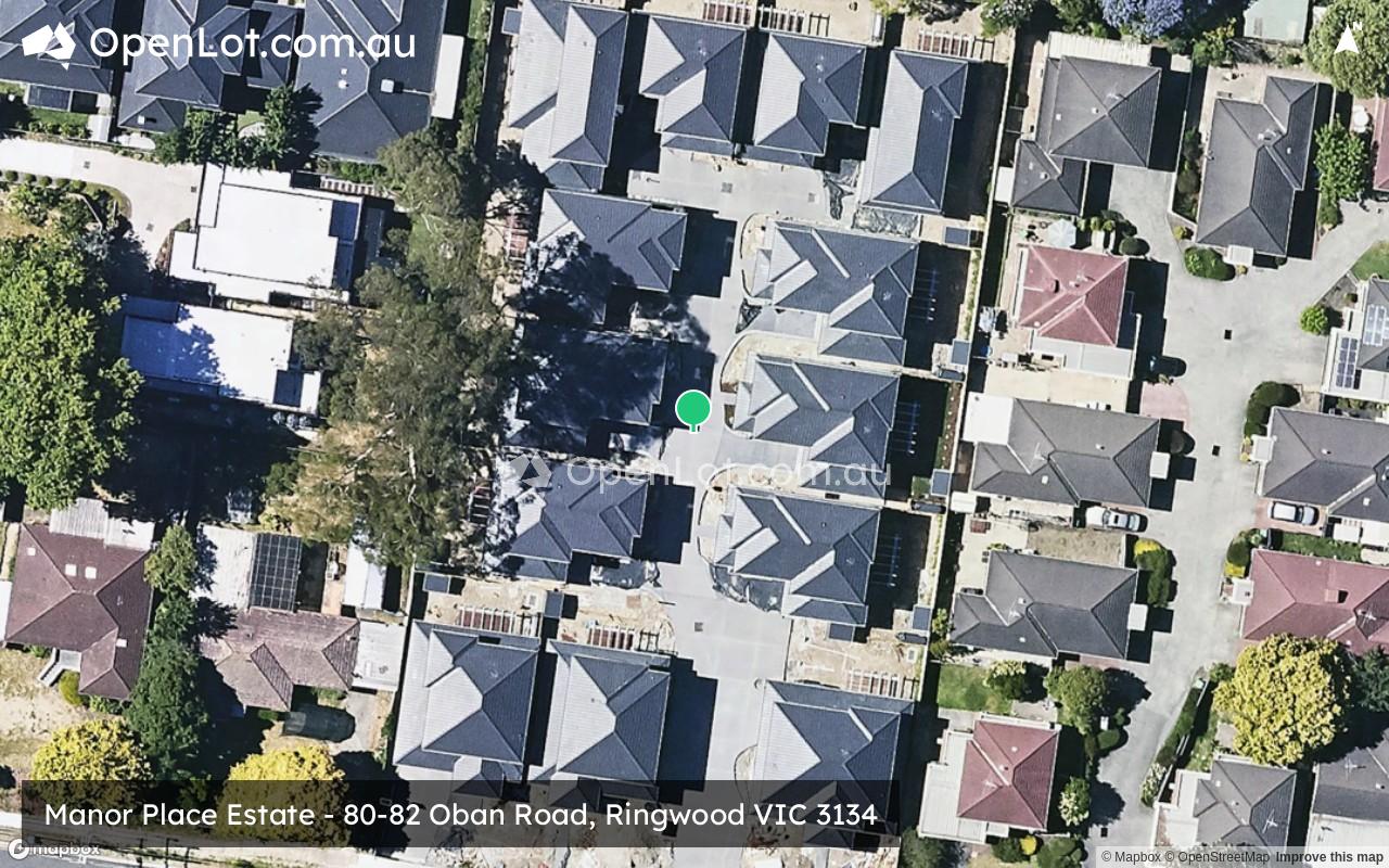 Satellite image for Manor Place Estate - 80-82 Oban Road, Ringwood VIC 3134