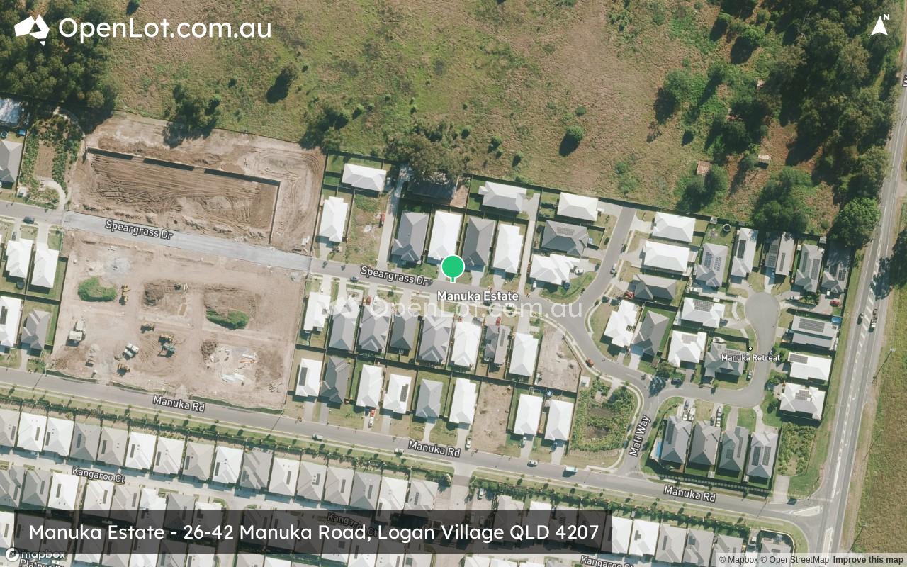 Satellite image for Manuka Estate - 26-42 Manuka Road, Logan Village QLD 4207