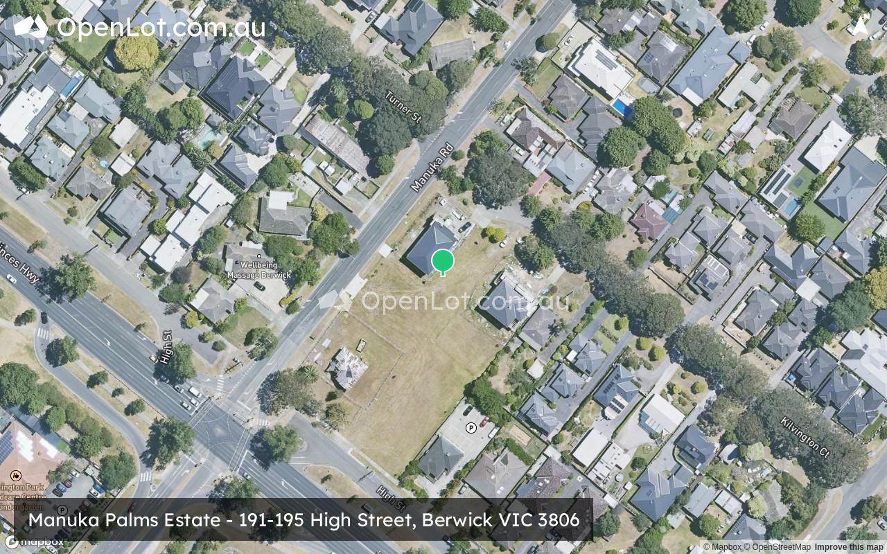 Satellite image for Manuka Palms Estate - 191-195 High Street, Berwick VIC 3806
