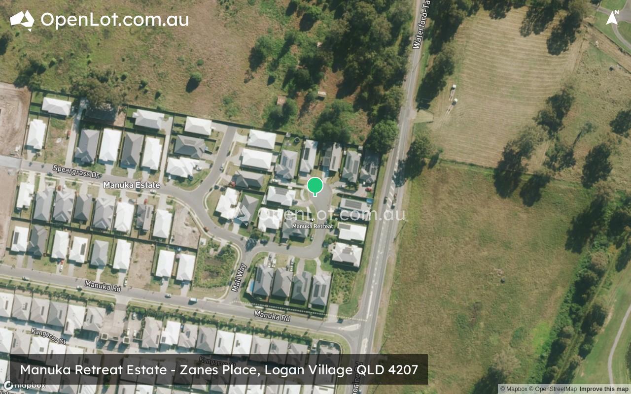 Satellite image for Manuka Retreat Estate - Zanes Place, Logan Village QLD 4207