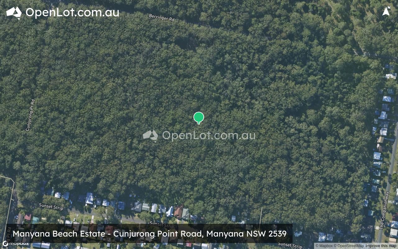 Satellite image for Manyana Beach Estate - Cunjurong Point Road, Manyana NSW 2539