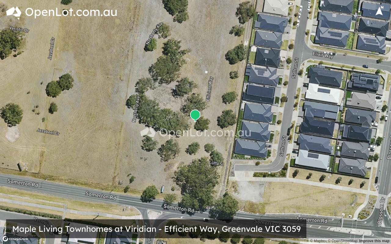 Satellite image for Maple Living Townhomes at Viridian - Efficient Way, Greenvale VIC 3059