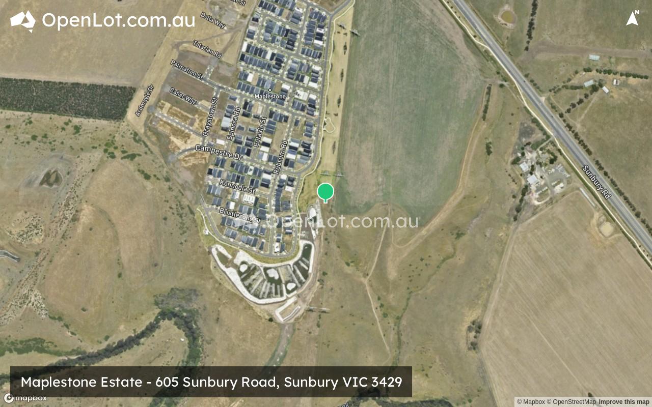 Satellite image for Maplestone Estate - 605 Sunbury Road, Sunbury VIC 3429
