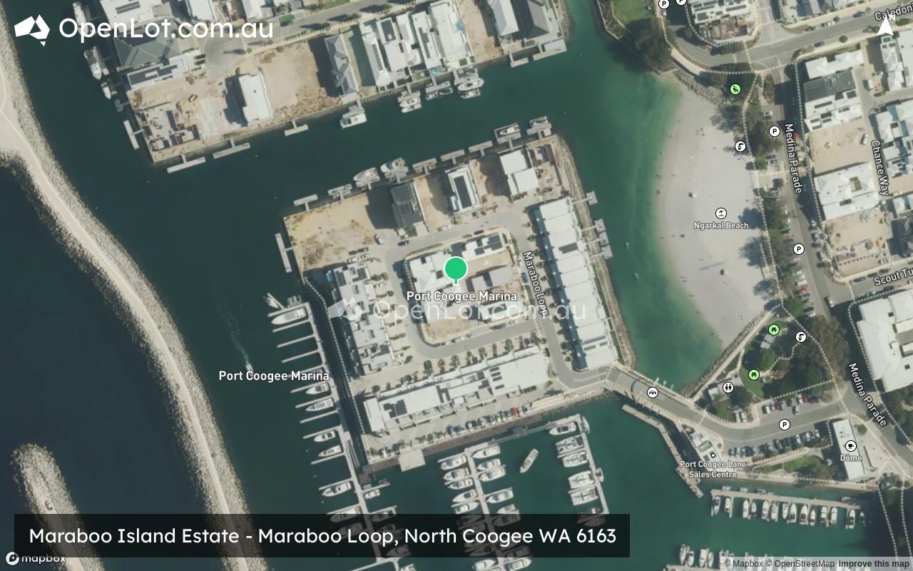 Satellite image for Maraboo Island Estate - Maraboo Loop, North Coogee WA 6163