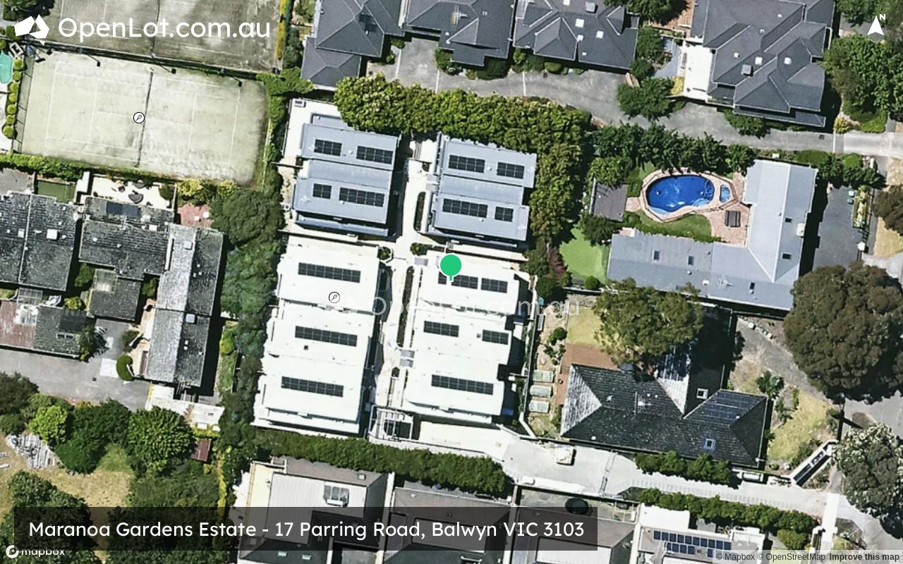 Satellite image for Maranoa Gardens Estate - 17 Parring Road, Balwyn VIC 3103
