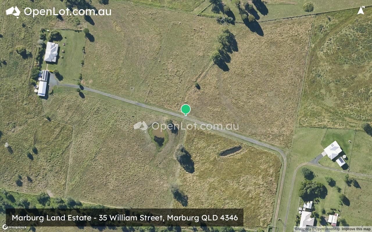 Satellite image for Marburg Land Estate - 35 William Street, Marburg QLD 4346