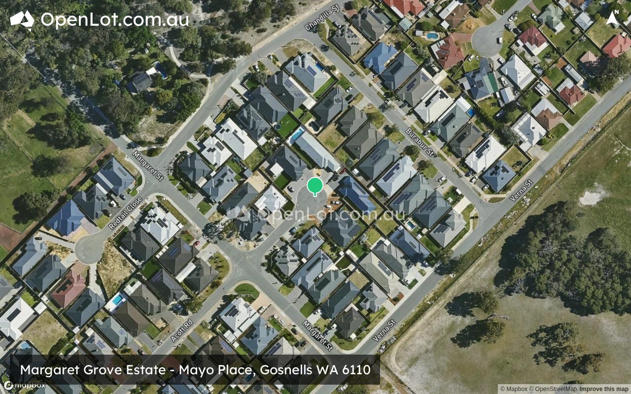 Satellite image for Margaret Grove Estate - Mayo Place, Gosnells WA 6110