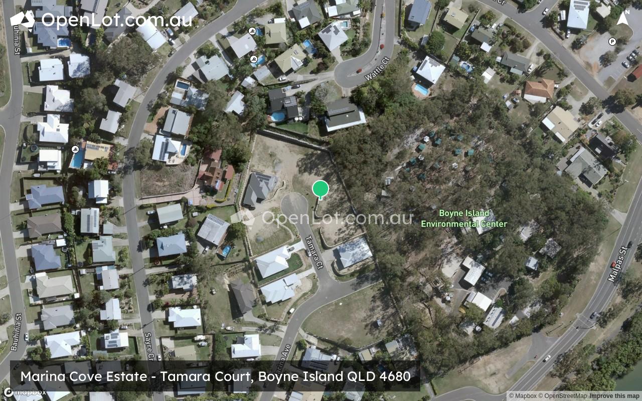Satellite image for Marina Cove Estate - Tamara Court, Boyne Island QLD 4680